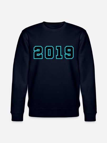 2019 Year Birthday - Stanley/Stella CHANGER Unisex Organic Sweatshirt - navy