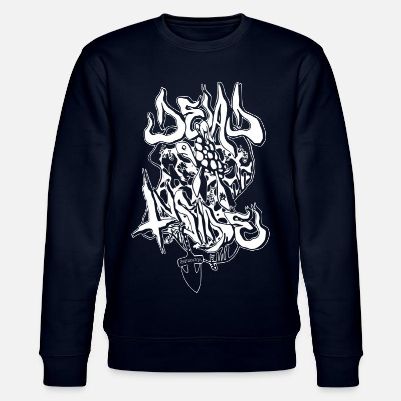 Meta Style Urban Demon Graphics - Stanley/Stella CHANGER Unisex Organic Sweatshirt - navy