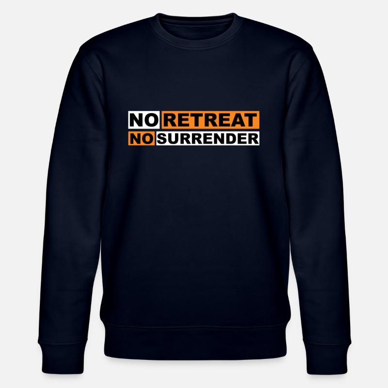 No Retreat No Surrender - Stanley/Stella Unisex Bio-Sweatshirt CHANGER  - Navy