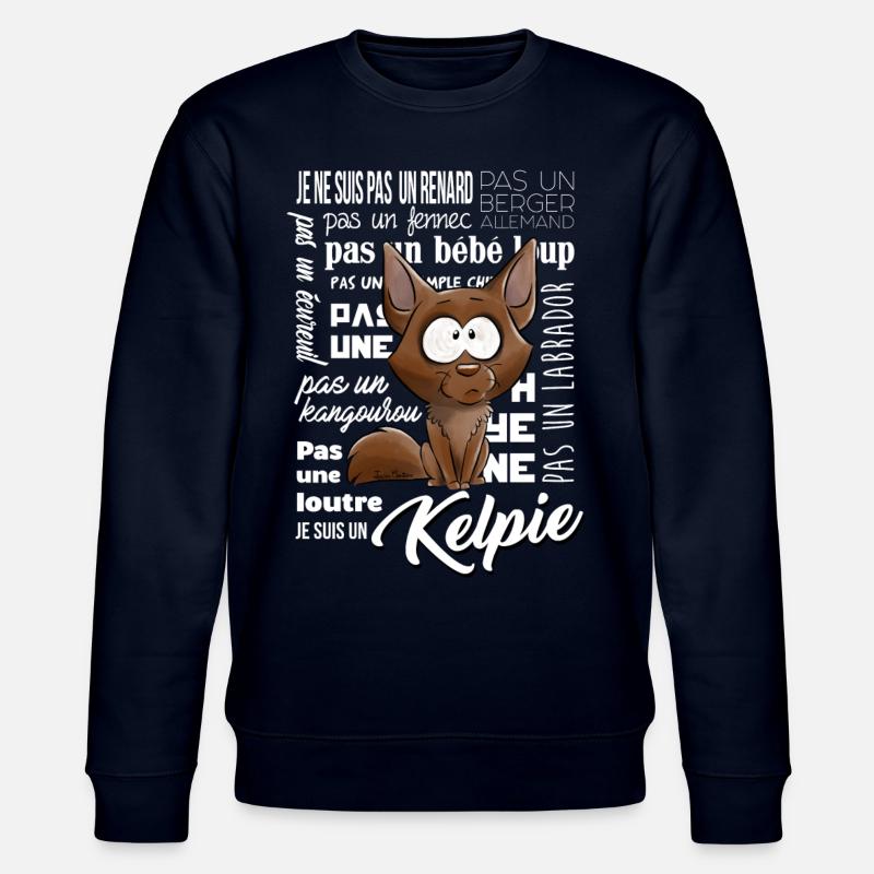 Je suis un Kelpie - Sweat bio CHANGER Stanley/Stella Unisexe - marine