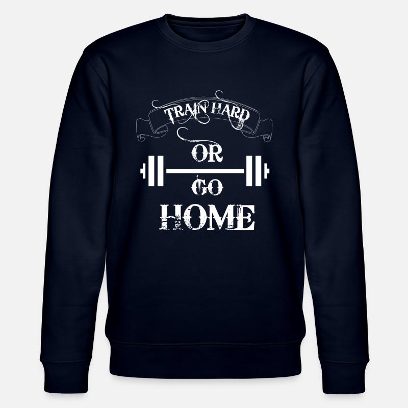 Train Hard Bodybuilding - Stanley/Stella Unisex Bio-Sweatshirt CHANGER  - Navy