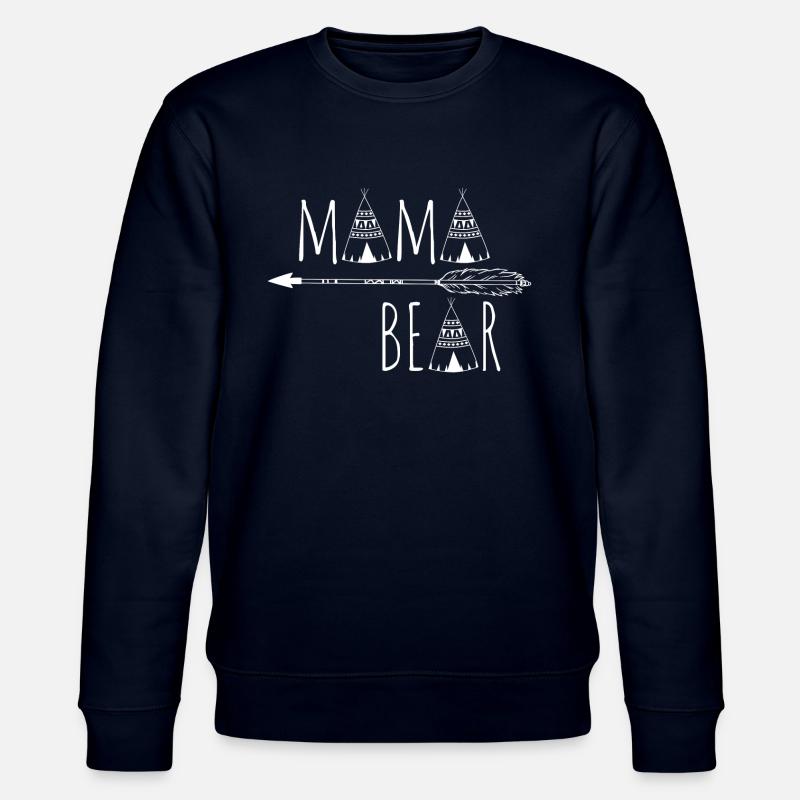 Mama Bär - ethno - Stanley/Stella Unisex Bio-Sweatshirt CHANGER - Navy