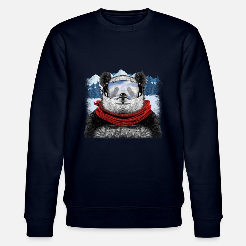 panda de ski - Sweat bio CHANGER Stanley/Stella Unisexe - marine
