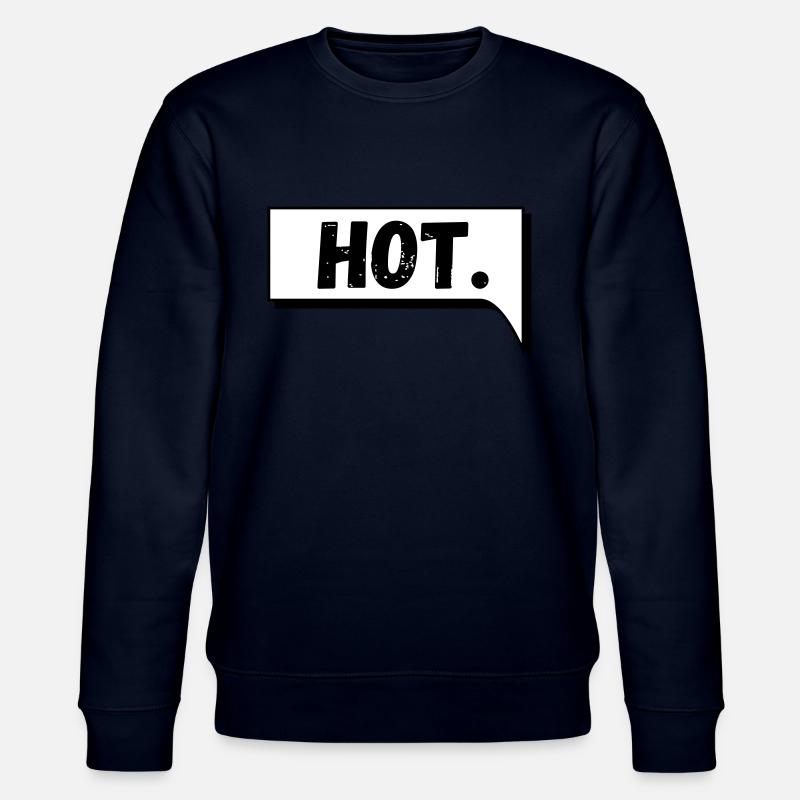Comic Sprechblase Hot - Stanley/Stella Unisex Bio-Sweatshirt CHANGER  - Navy
