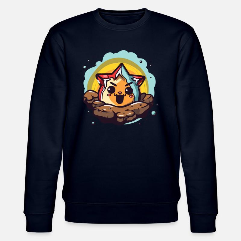 Chat mignon et étoile - Sweat bio CHANGER Stanley/Stella Unisexe - marine