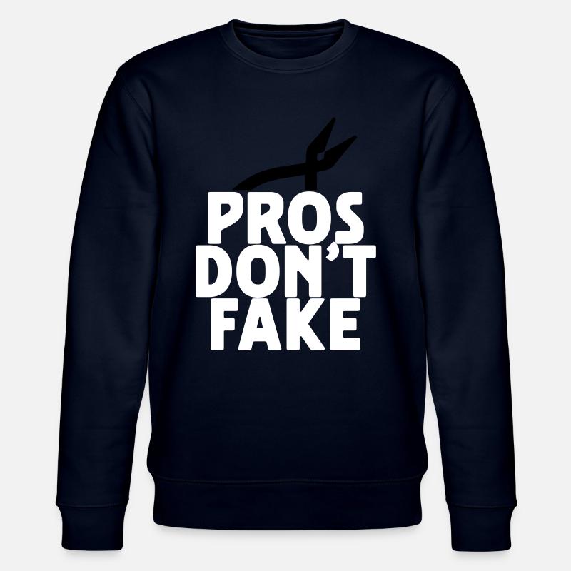 pros don't fake - Stanley/Stella Unisex Bio-Sweatshirt CHANGER  - Navy