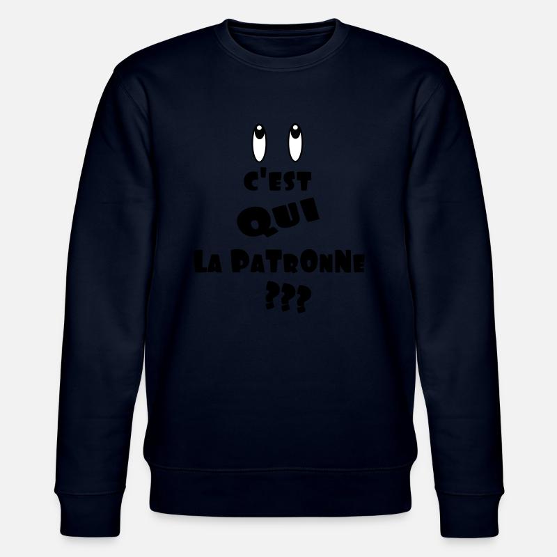 c'est qui LA PATRONNE - Sweat bio CHANGER Stanley/Stella Unisexe - marine
