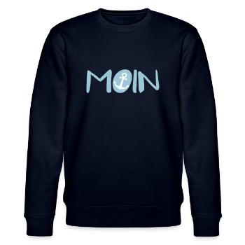 Moin Seemann - Stanley/Stella Unisex Bio-Sweatshirt CHANGER  - Navy - Vorne - Nik (191cm) & Marisol (170cm)
