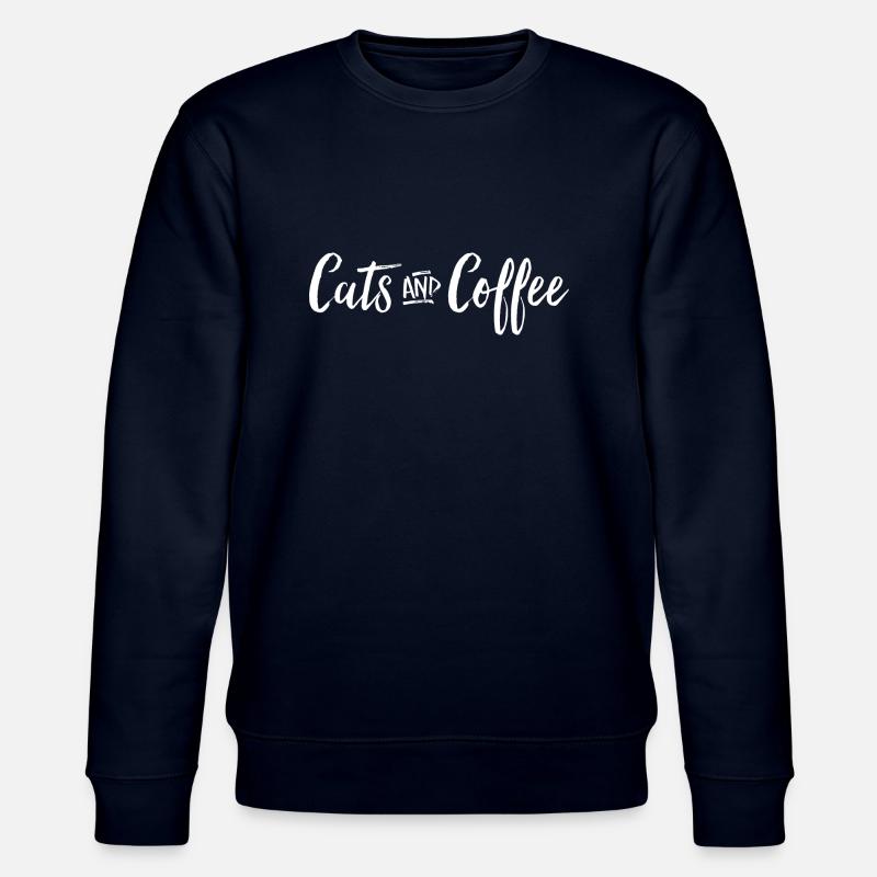Katzen und Kaffee - Stanley/Stella Unisex Bio-Sweatshirt CHANGER - Navy