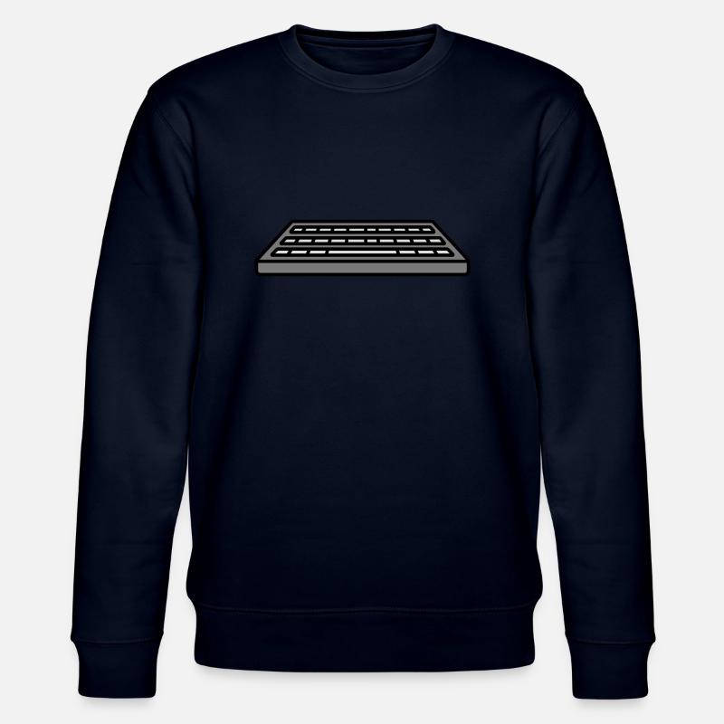 Keyboard Input Computer Design - Stanley/Stella CHANGER Unisex Organic Sweatshirt - navy