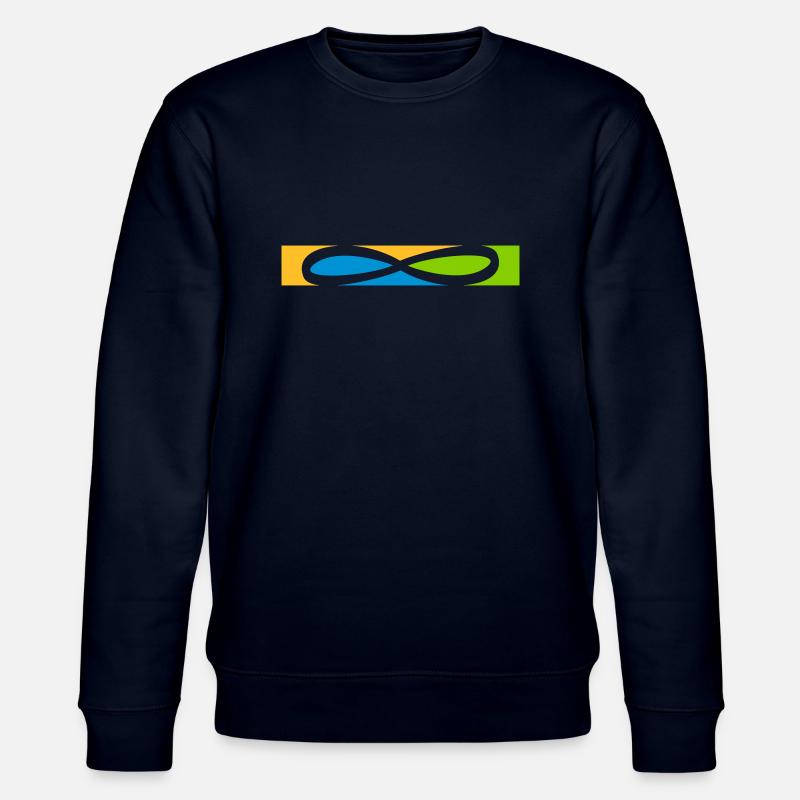 Streifen Unendlich Symbol - Stanley/Stella Unisex Bio-Sweatshirt CHANGER  - Navy