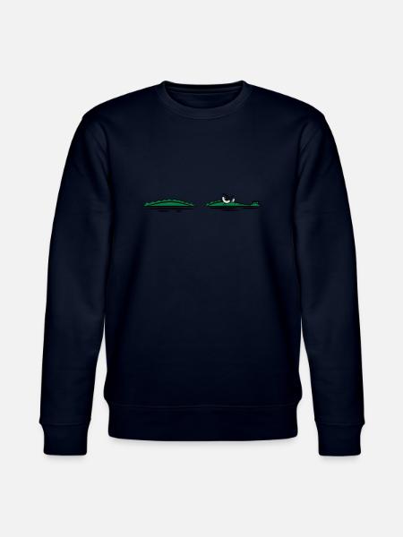 Krokodil lauern wasser witzig - Stanley/Stella Unisex Bio-Sweatshirt CHANGER  - Navy