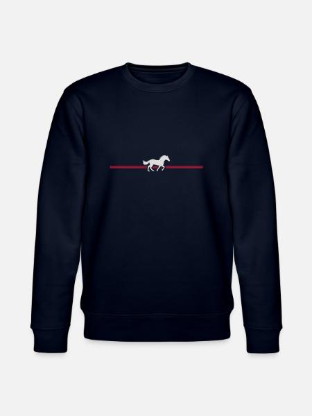 Cheval de course Stripe Line - Sweat bio CHANGER Stanley/Stella Unisexe - marine