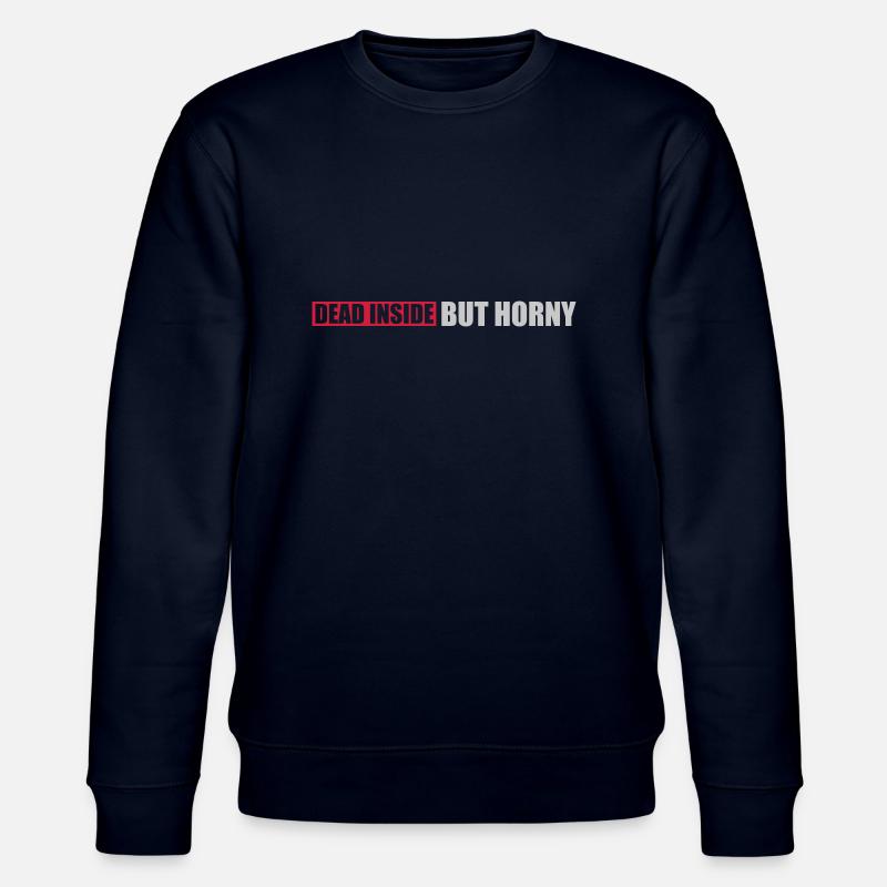 dead inside but horny - Stanley/Stella Unisex Bio-Sweatshirt CHANGER - Navy
