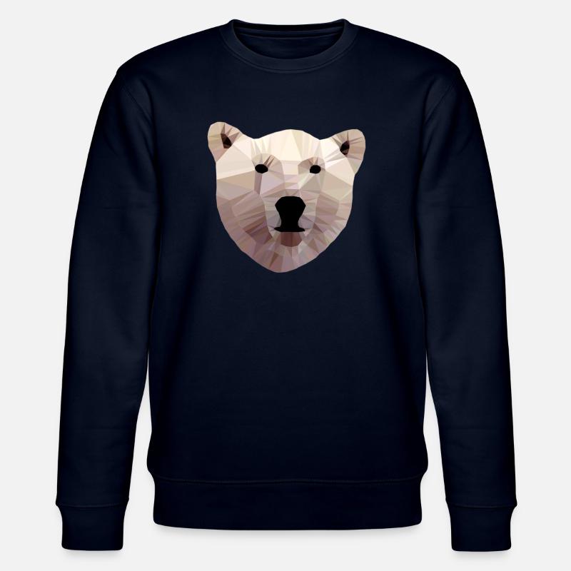 Eisbär Kopf Polygon - Stanley/Stella Unisex Bio-Sweatshirt CHANGER  - Navy