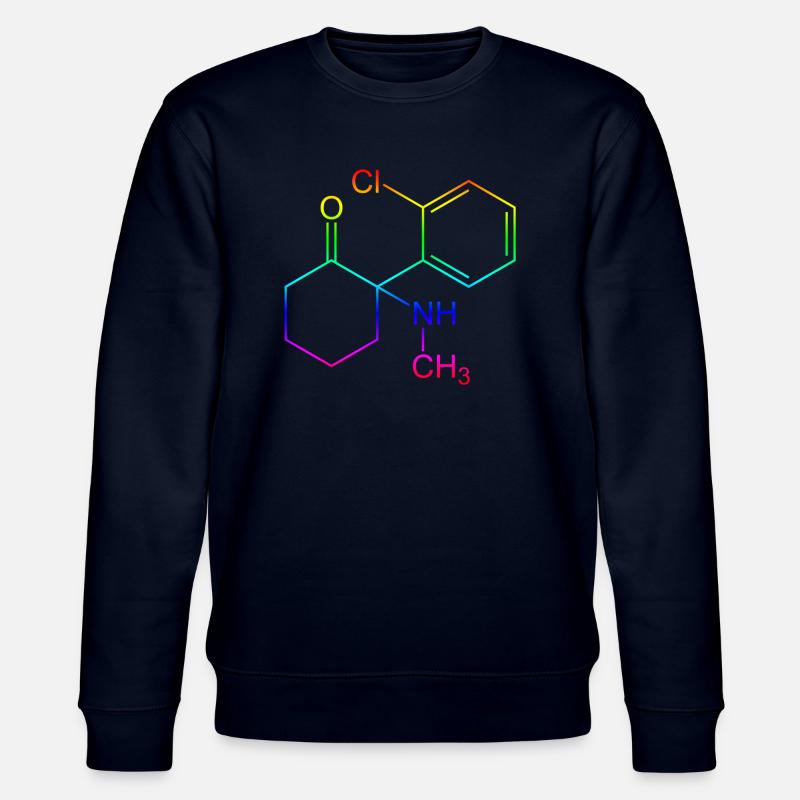 Ketamine structural formula - Stanley/Stella CHANGER Unisex Organic Sweatshirt - navy