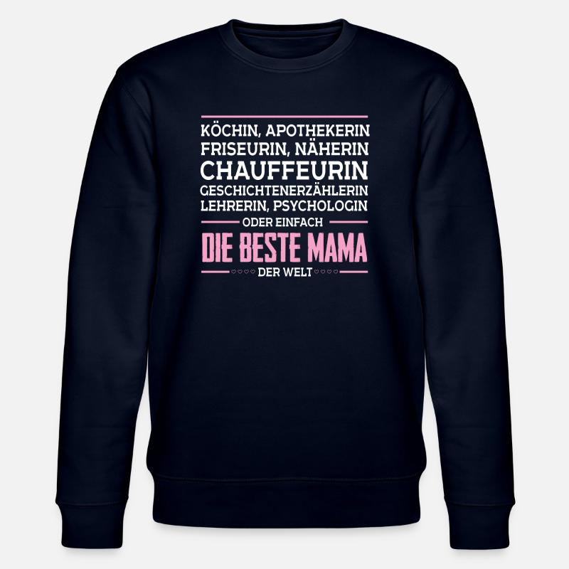 Die beste Mama der Welt - Stanley/Stella Unisex Bio-Sweatshirt CHANGER  - Navy