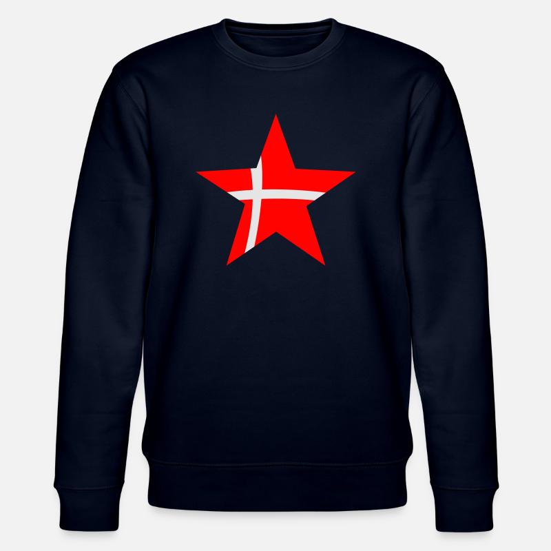 Dänemark Stern - Stanley/Stella Unisex Bio-Sweatshirt CHANGER  - Navy