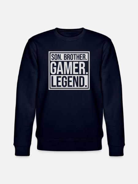 Son Brother Gamer Legend - Stanley/Stella CHANGER Unisex Organic Sweatshirt - navy