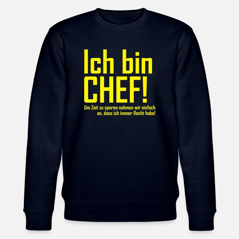 ich bin chef - Stanley/Stella Unisex Bio-Sweatshirt CHANGER  - Navy