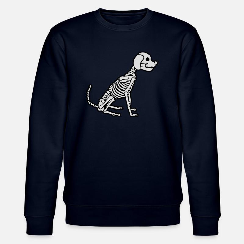Conception de chien squelette d’Halloween - Sweat bio CHANGER Stanley/Stella Unisexe - marine