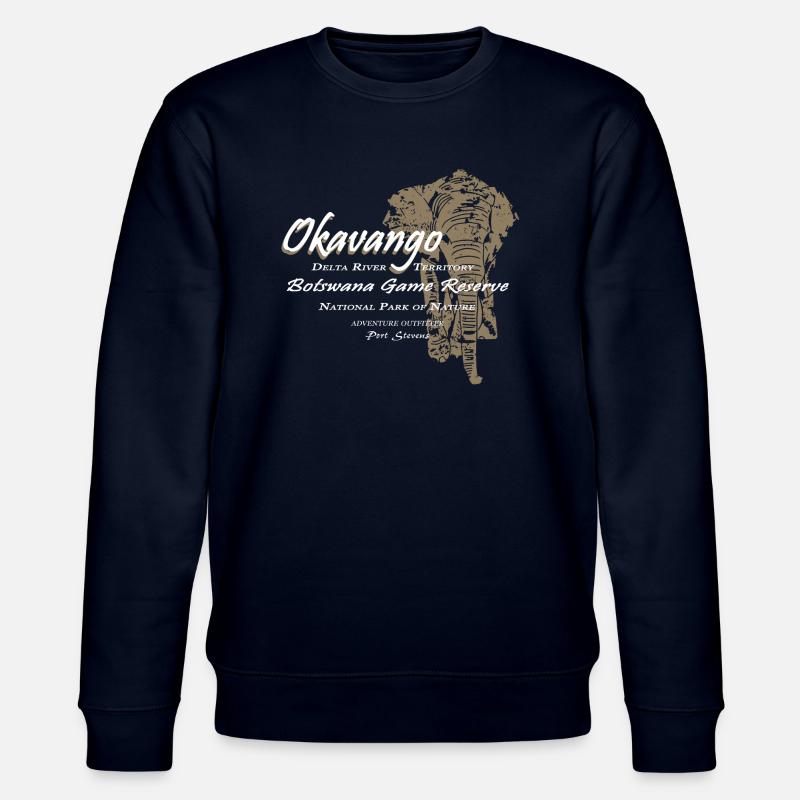 Okavango Elefant - Stanley/Stella Unisex Bio-Sweatshirt CHANGER  - Navy