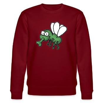 Fliege - Stanley/Stella Unisex Bio-Sweatshirt CHANGER  - Burgunderrot - Vorne - Nik (191cm) & Marisol (170cm)