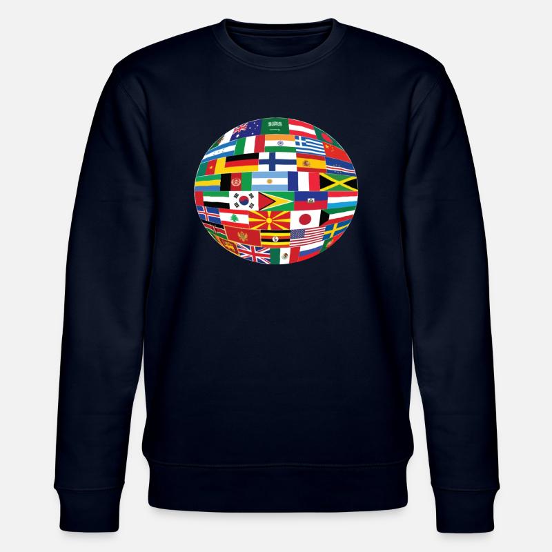 Drapeaux du Monde - Sweat bio CHANGER Stanley/Stella Unisexe - marine