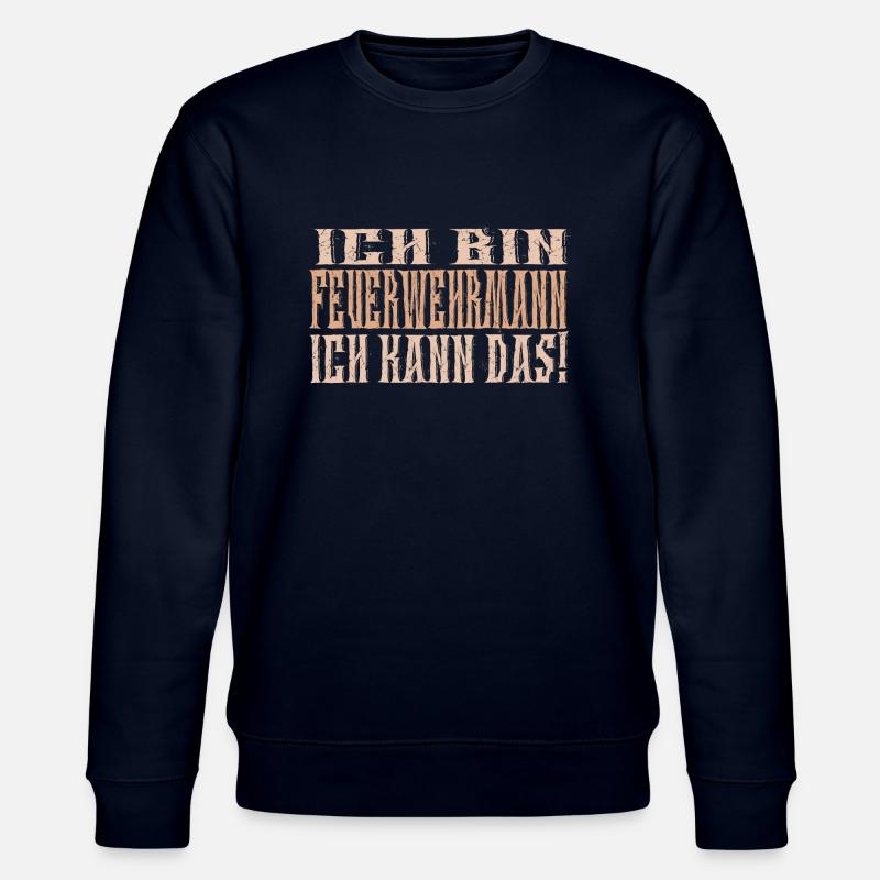 Ich bin Feuerwehrmann - Stanley/Stella Unisex Bio-Sweatshirt CHANGER  - Navy