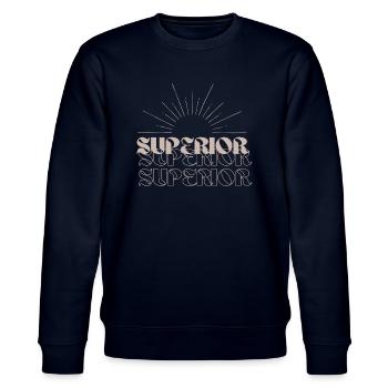 SUPERIOR DESIGN - Stanley/Stella Unisex Bio-Sweatshirt CHANGER  - Navy - Vorne - Nik (191cm) & Marisol (170cm)