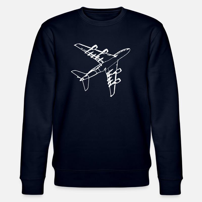 Flugzeug - Stanley/Stella Unisex Bio-Sweatshirt CHANGER  - Navy