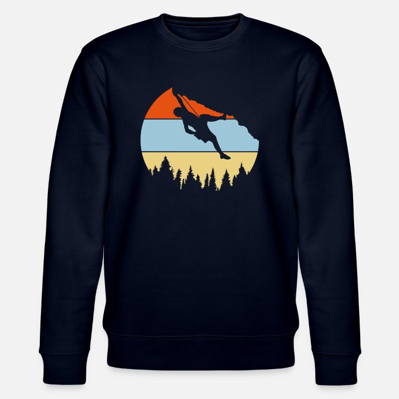 Wald Bäume Felsen Klettern - Stanley/Stella Unisex Bio-Sweatshirt CHANGER  - Navy
