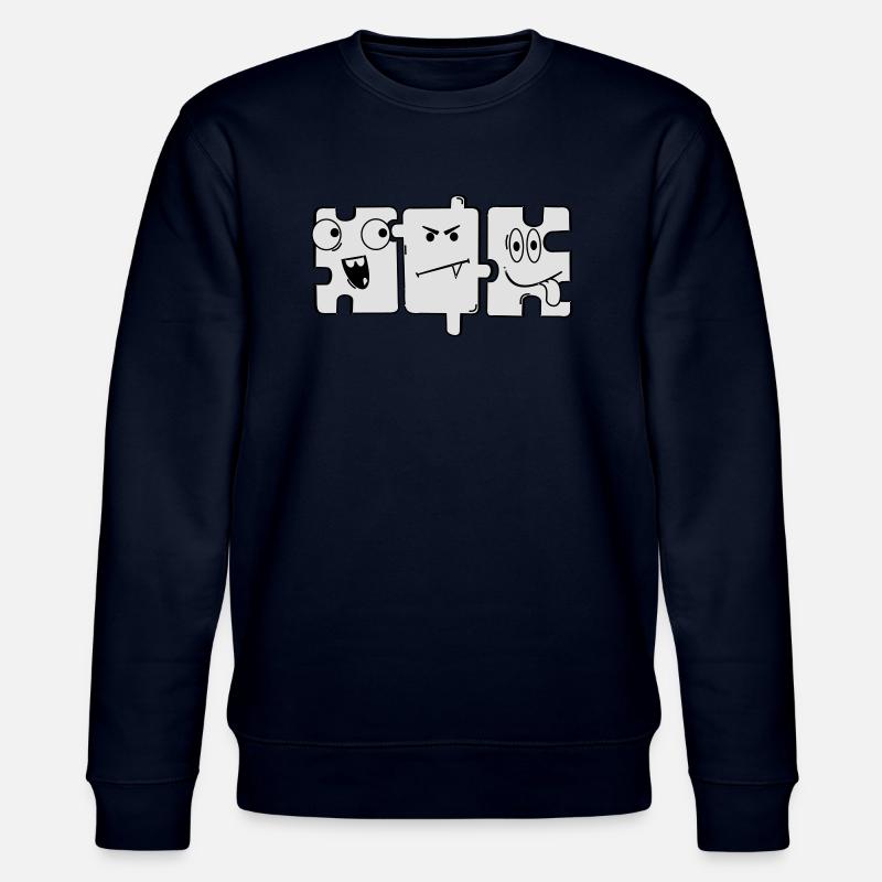 Monster Puzzle - Stanley/Stella Unisex Bio-Sweatshirt CHANGER  - Navy