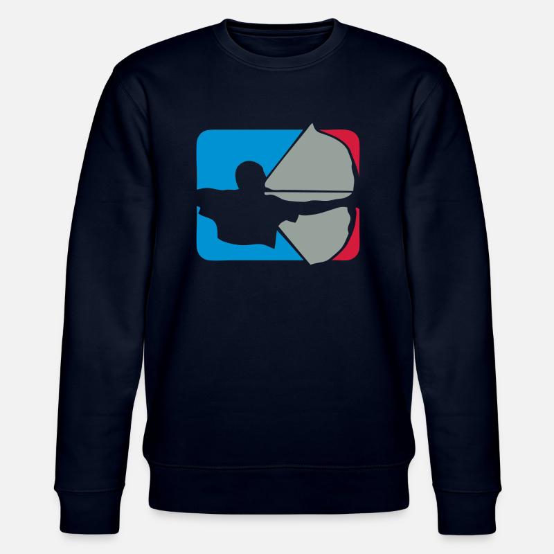 Bogenschießen Bogenschießen Logo bogenschieben - Stanley/Stella Unisex Bio-Sweatshirt CHANGER  - Navy