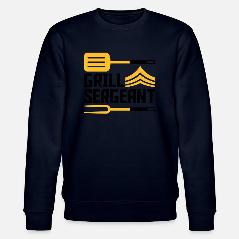 Grillmeister Grill Sergeant BBQ - Stanley/Stella Unisex Bio-Sweatshirt CHANGER  - Navy