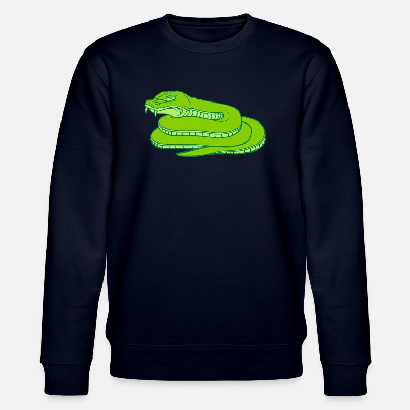 Conception de serpent dangereux maléfique - Sweat bio CHANGER Stanley/Stella Unisexe - marine