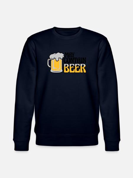 May Contain Beer Saying - Stanley/Stella CHANGER Unisex Organic Sweatshirt - navy
