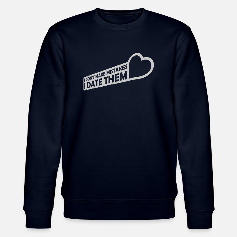 Date Mistakes Zitat Logo - Stanley/Stella Unisex Bio-Sweatshirt CHANGER  - Navy