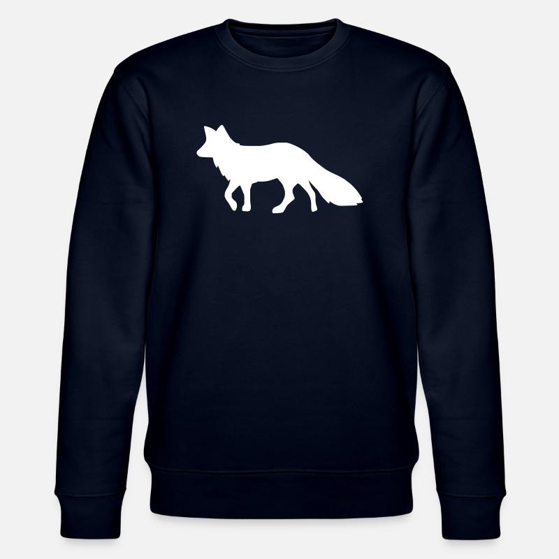 Fox white fox white - Stanley/Stella CHANGER Unisex Organic Sweatshirt - navy