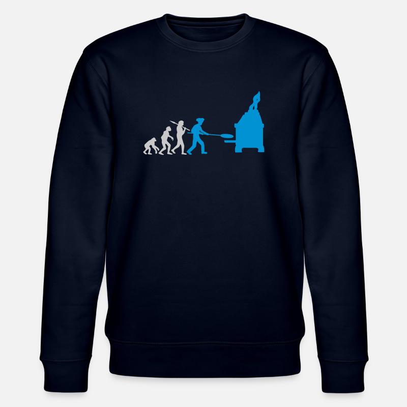 Pizza Bäcker Evolution - Stanley/Stella Unisex Bio-Sweatshirt CHANGER  - Navy