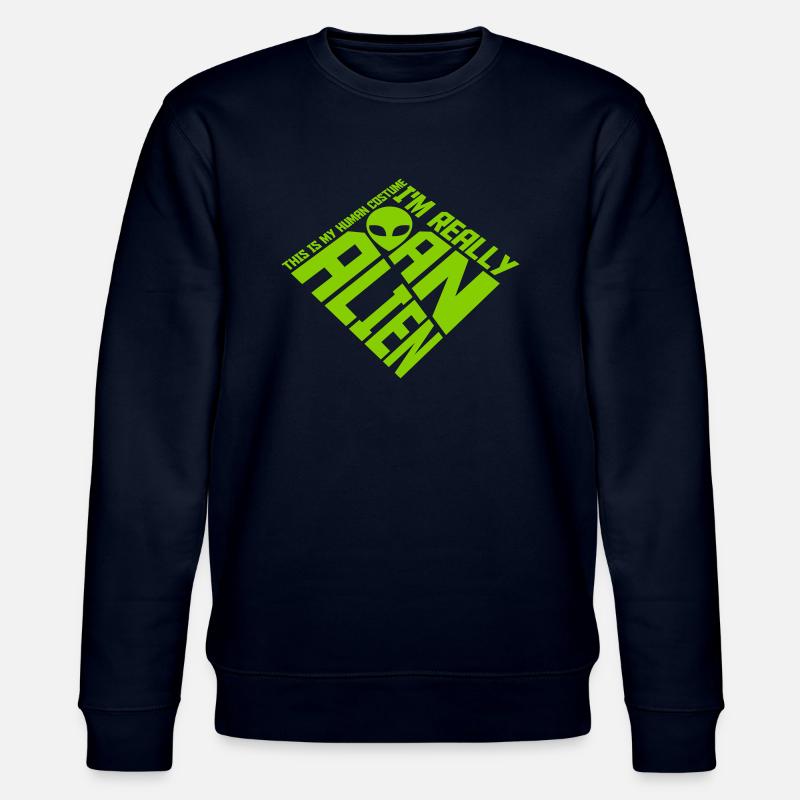 Citation extraterrestre de costume humain - Sweat bio CHANGER Stanley/Stella Unisexe - marine