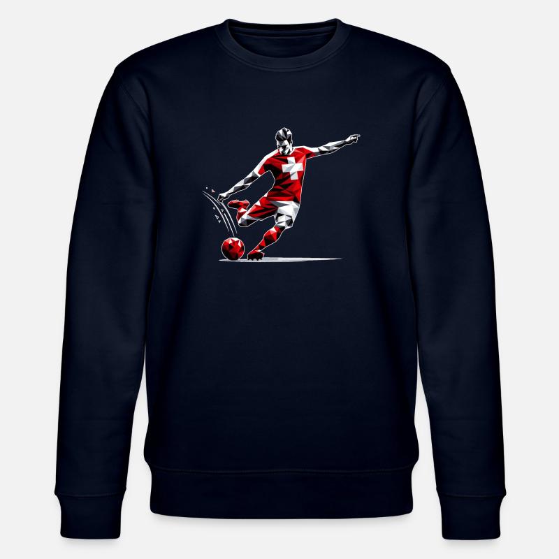 Fussball Schweiz - Stanley/Stella Unisex Bio-Sweatshirt CHANGER  - Navy
