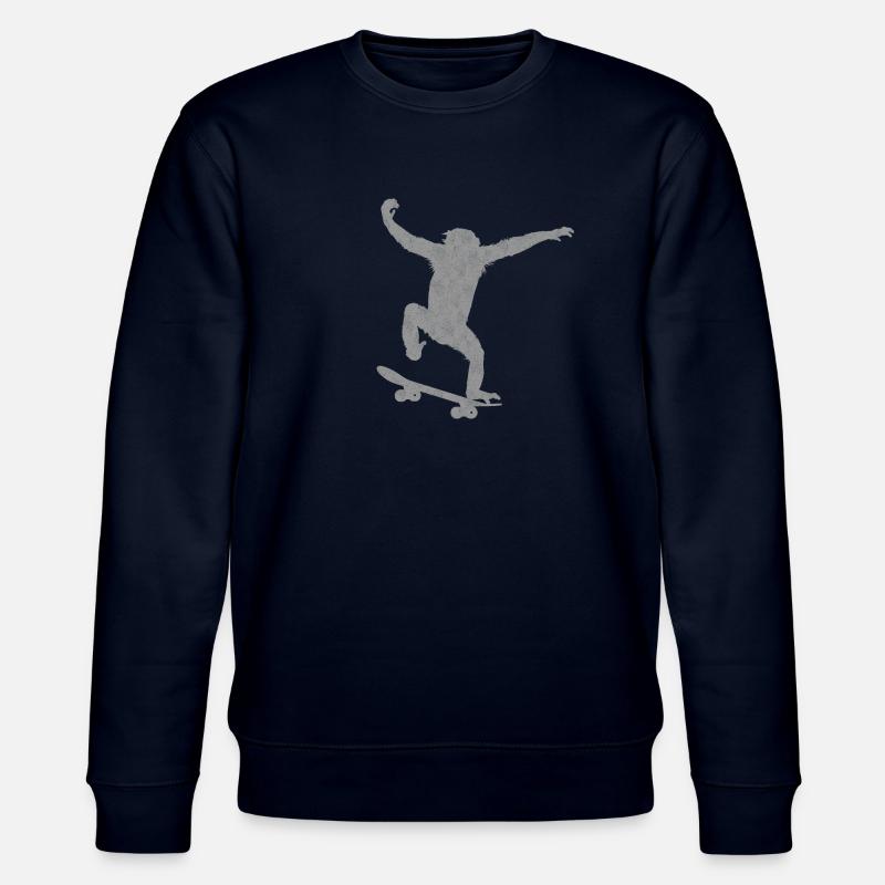 Skateboard singe - Sweat bio CHANGER Stanley/Stella Unisexe - marine