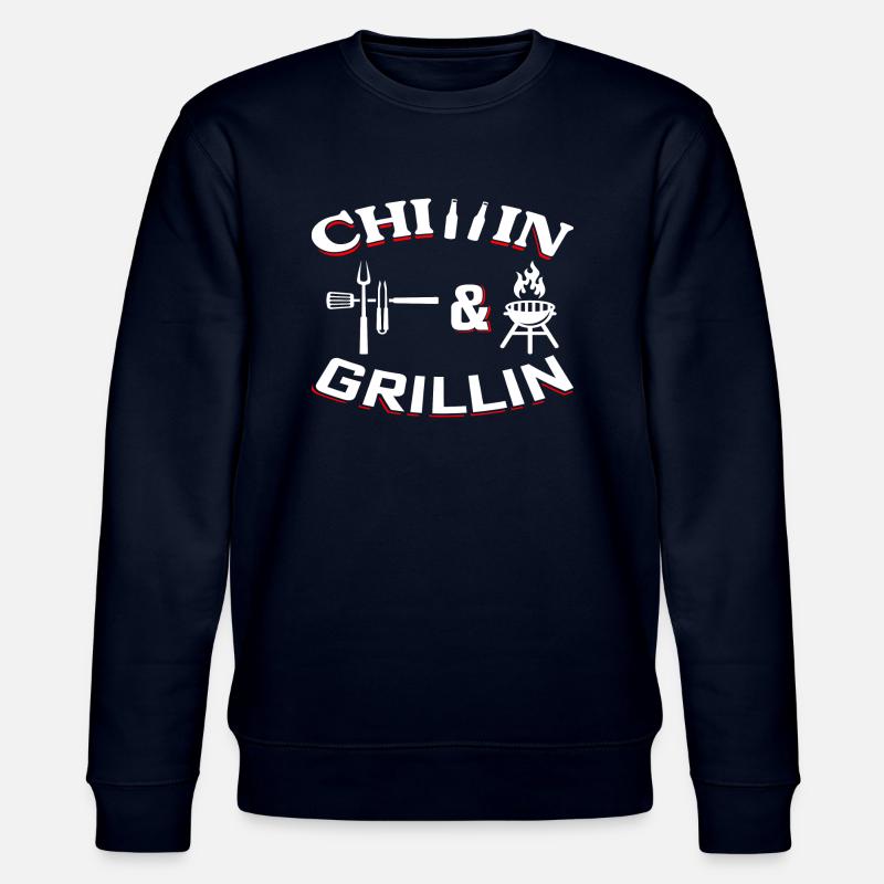 Chillin and Grillin - Stanley/Stella Unisex Bio-Sweatshirt CHANGER  - Navy