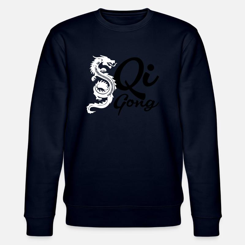 Qigong drache - Stanley/Stella Unisex Bio-Sweatshirt CHANGER  - Navy