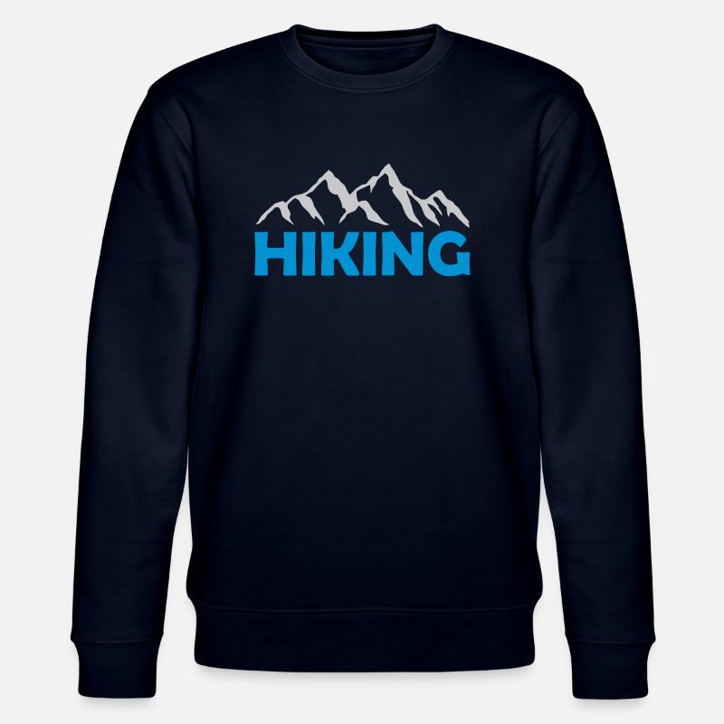 Hiking Berge Landschaft Silhouette - Stanley/Stella Unisex Bio-Sweatshirt CHANGER - Navy