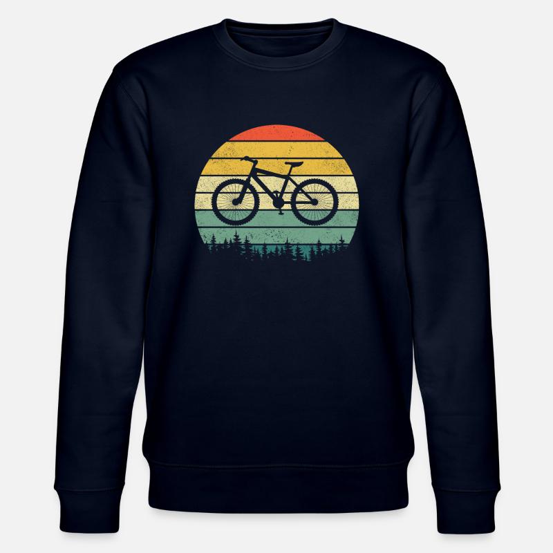 Vélo Retro Forest - Sweat bio CHANGER Stanley/Stella Unisexe - marine