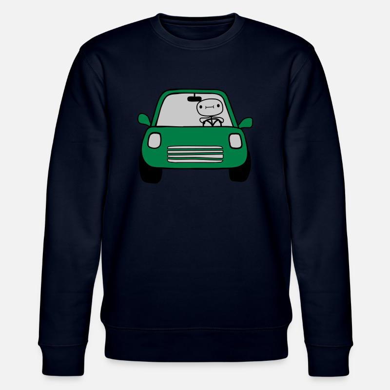 Fahrer Comic Auto - Stanley/Stella Unisex Bio-Sweatshirt CHANGER  - Navy