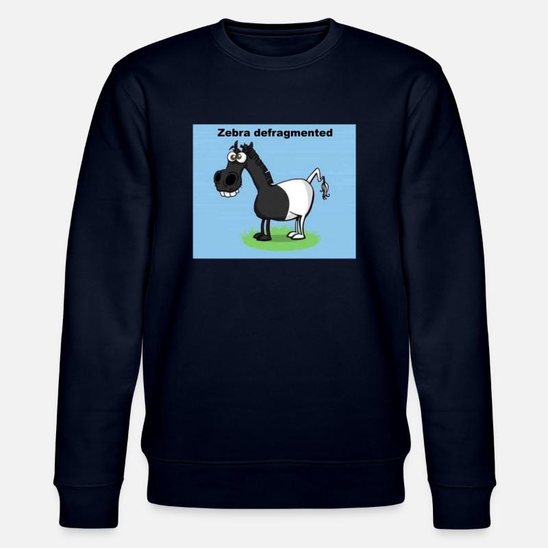 Zebra defragmented - Stanley/Stella Unisex Bio-Sweatshirt CHANGER  - Navy