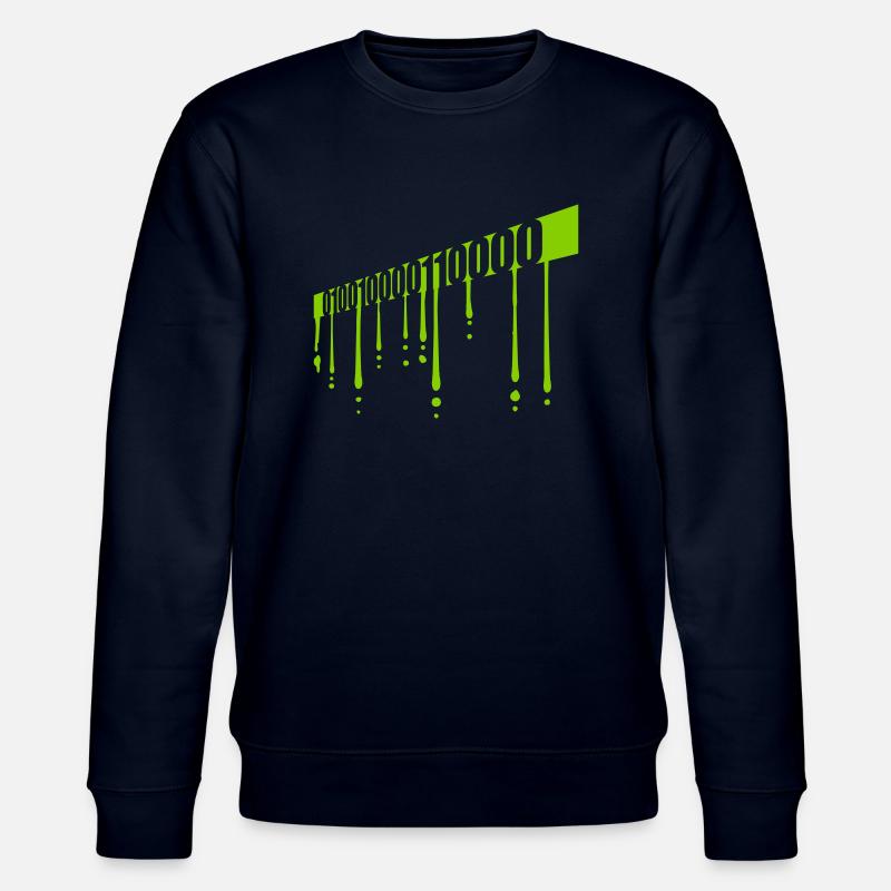 Binary Code Program Language - Stanley/Stella CHANGER Unisex Organic Sweatshirt - navy